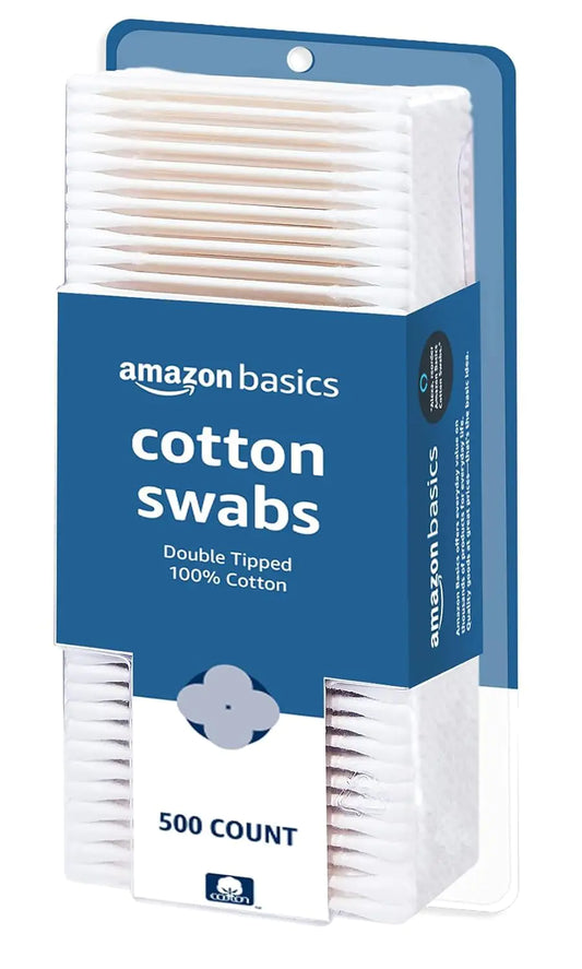 Amazon Basics Cotton Swabs 500 Count